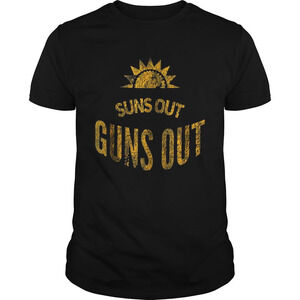 Sun Out Guns Out Black Shirt